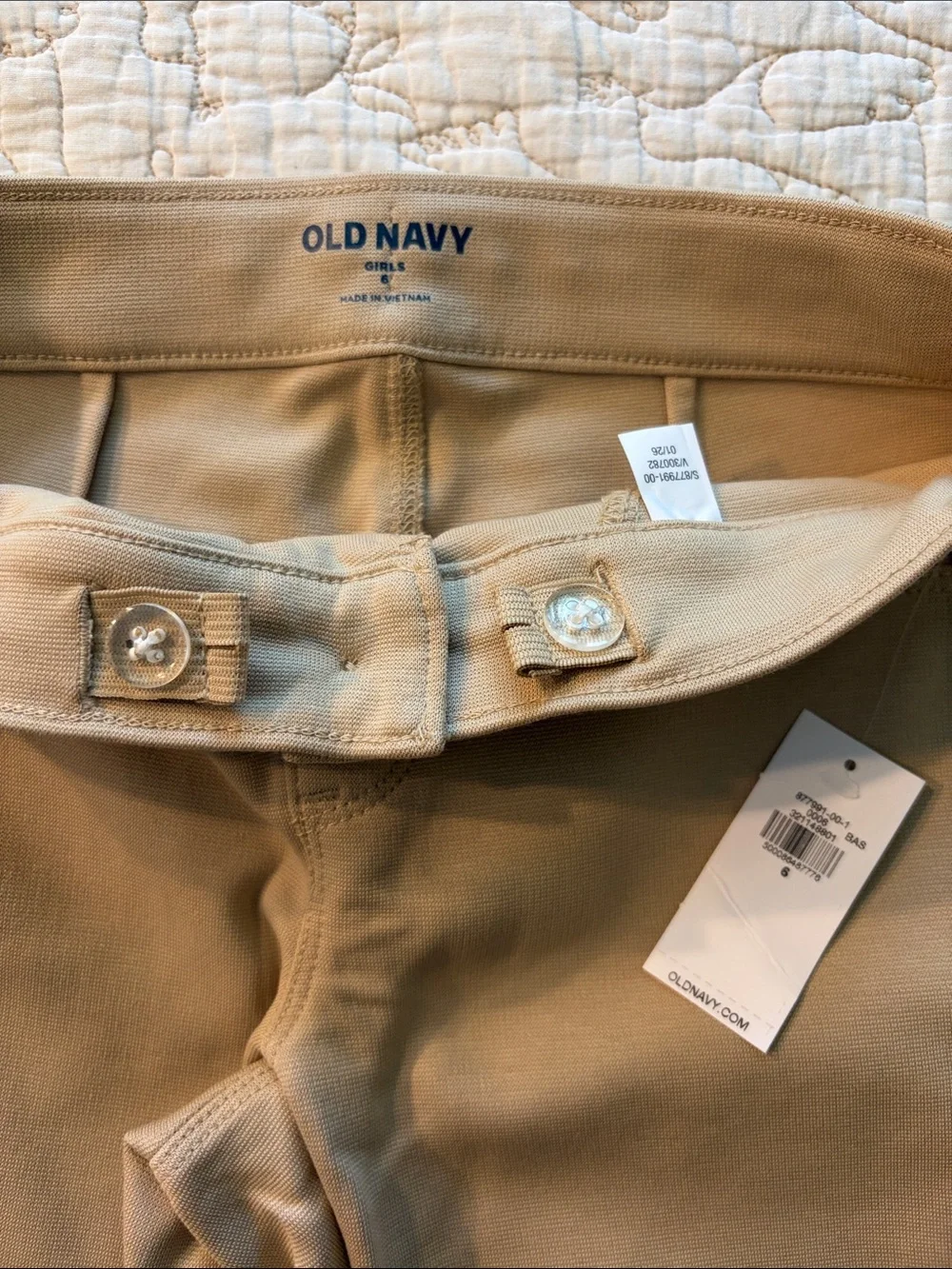 Old Navy Girls Beige Ponte Leggings